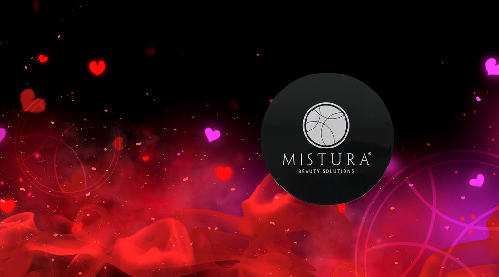 Mistura Beauty is in Love with you- 6 in 1 Compact with hearts for valentines day ❤️
